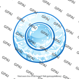 Air bubble in ice