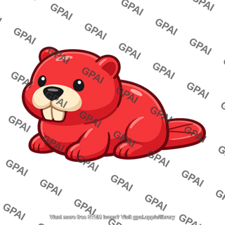 Plastic bathtub toy beaver