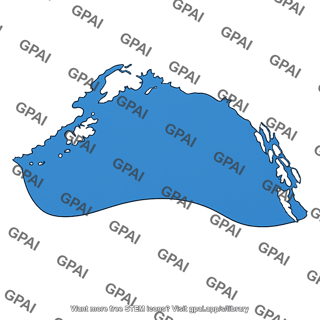 Coastal gulf silhouette