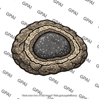 Phosphorite nodule crusted