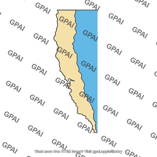 Stylized coastline