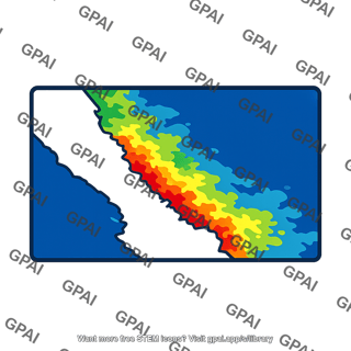 Chlorophyll concentration map