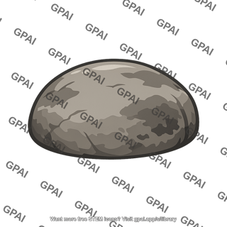 Rounded boulder
