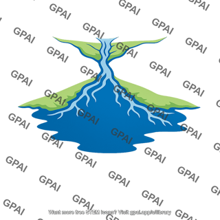River mouth drowned