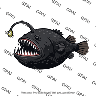 Deep sea anglerfish female