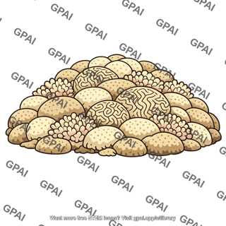 Coral reef mound