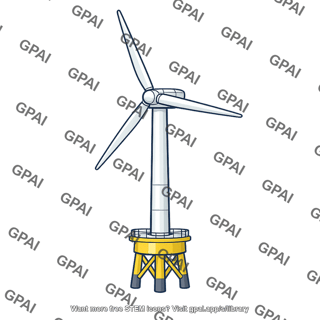 North sea offshore wind turbine