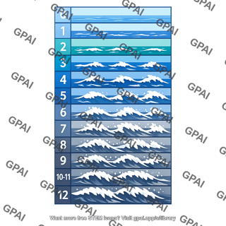 Beaufort wind scale chart