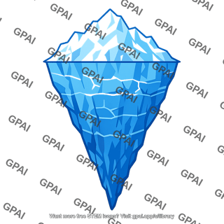 Floating iceberg