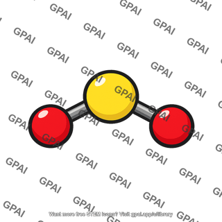 Sulfur dioxide molecule
