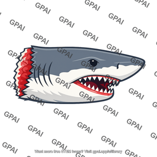 Shark head severed