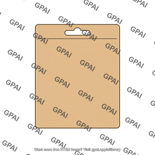 Cardboard backing