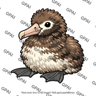 Laysan albatross young