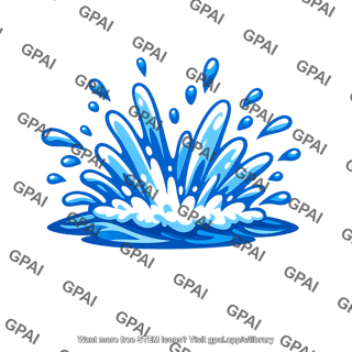 Splash wave spray burst