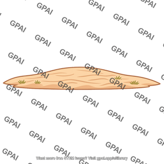 Sand dune flattened