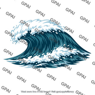 Crashing ocean wave