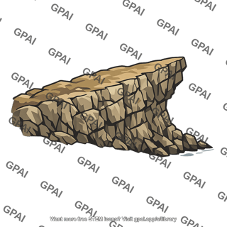 Coastline cliff