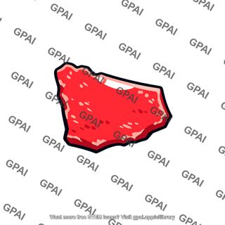 Floating plastic piece