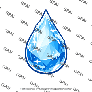 Water droplet frozen