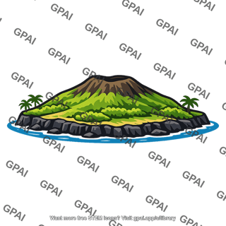 Hawaiian island icon