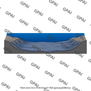 Deep ocean basin