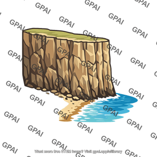 Cliffed shoreline