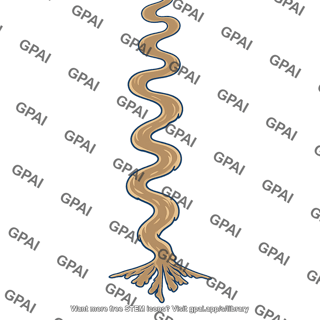 Winding river delta