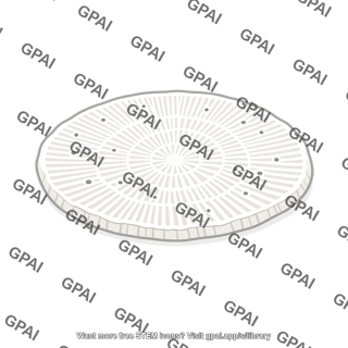 Calcium carbonate plate
