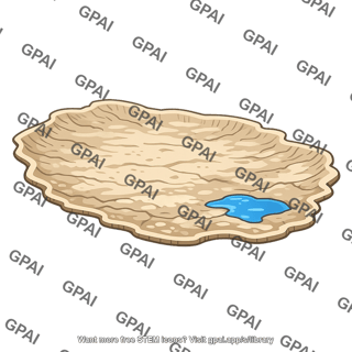 Drained inland lake