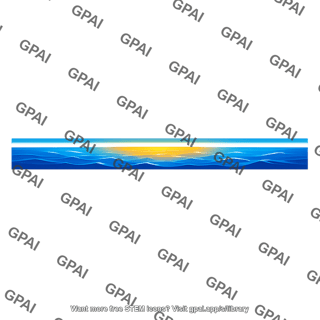 Ocean sunset banner