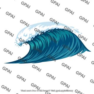 Breaking ocean wave