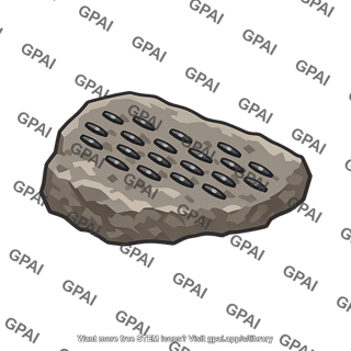 Magnetically oriented rock