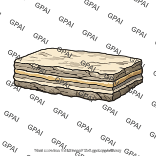 Sedimentary rock slab
