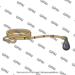 Sounding line coiled