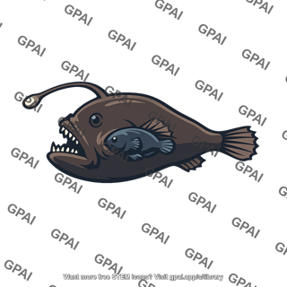 Photocorynus spiniceps male parasitic