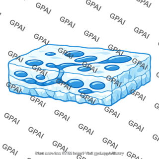 Sea ice with brine