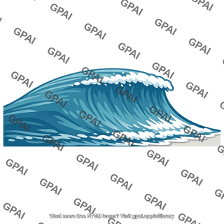 Breaking ocean wave