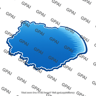 Blue water blob