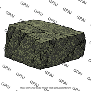 Mantle rock slab
