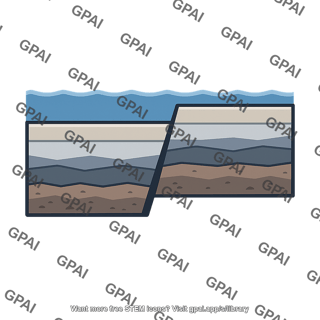 Ocean fault vertical displacement
