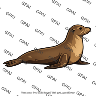 Sea lion side view