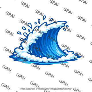 Splash wave steep crest