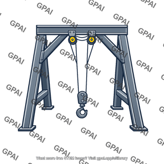 A frame crane