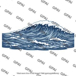 Breaking ocean wave