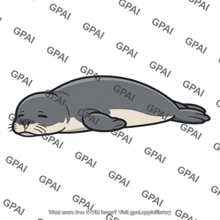 Hawaiian monk seal resting