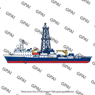 Drilling ship