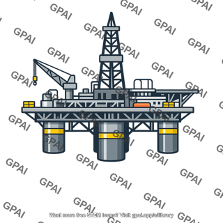 Floating oil rig