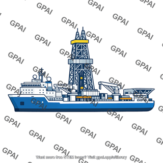 Rotary drilling ship