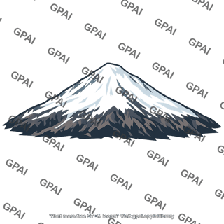 Snow capped stratovolcano