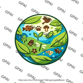 Biosphere globe symbol